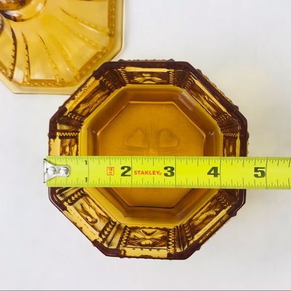 Vintage Amber Imperial Glass Candy Dish - Picture 13 of 15
